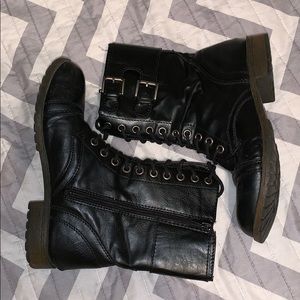 Gently used combat boots